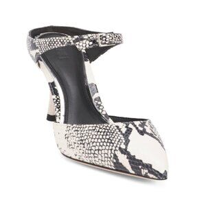 PAIGE Natural Multi Leather Preston Heeled Mules